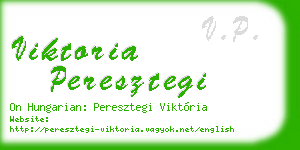 viktoria peresztegi business card